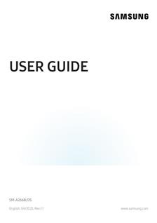 Samsung Galaxy A26 5G manual. Camera Instructions.